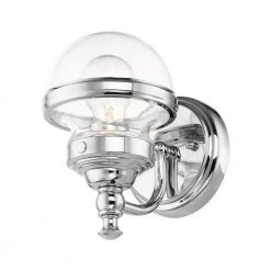 Oldwick 1 Light Polished Chrome Vanity Sconce by Livex Lighting -Livex Lighting shop polished chrome livex lighting vanity lighting 17411 05 fa 1000