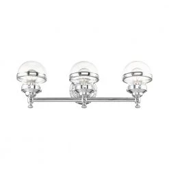 Oldwick 3 Light Polished Chrome Vanity Sconce by Livex Lighting 22 Oldwick 3 Light Polished Chrome Vanity Sconce by Livex Lighting -Livex Lighting shop polished chrome livex lighting vanity lighting 17413 05 4f 1000
