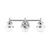 Oldwick 3 Light Polished Chrome Vanity Sconce by Livex Lighting