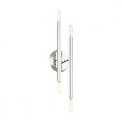 Soho 4 Light Polished Chrome Sconce by Livex Lighting 23 Soho 4 Light Polished Chrome Sconce by Livex Lighting -Livex Lighting shop polished chrome livex lighting vanity lighting 46771 05 1f 1000