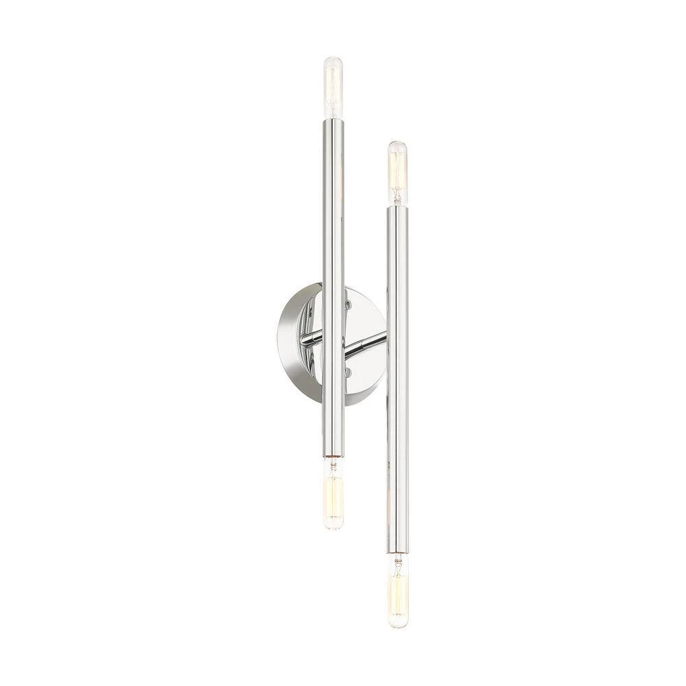 Soho 4 Light Polished Chrome Sconce by Livex Lighting 10 Soho 4 Light Polished Chrome Sconce by Livex Lighting - Image 10