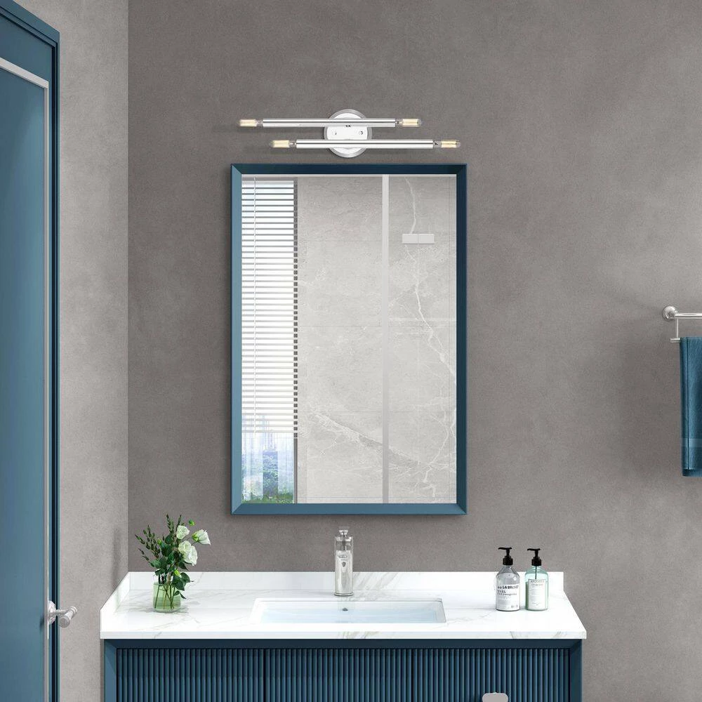 Soho 4 Light Polished Chrome Sconce by Livex Lighting 4 Soho 4 Light Polished Chrome Sconce by Livex Lighting - Image 4