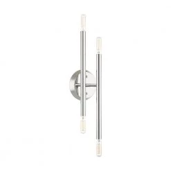 Soho 4 Light Polished Chrome Sconce by Livex Lighting 21 Soho 4 Light Polished Chrome Sconce by Livex Lighting -Livex Lighting shop polished chrome livex lighting vanity lighting 46771 05 c3 1000