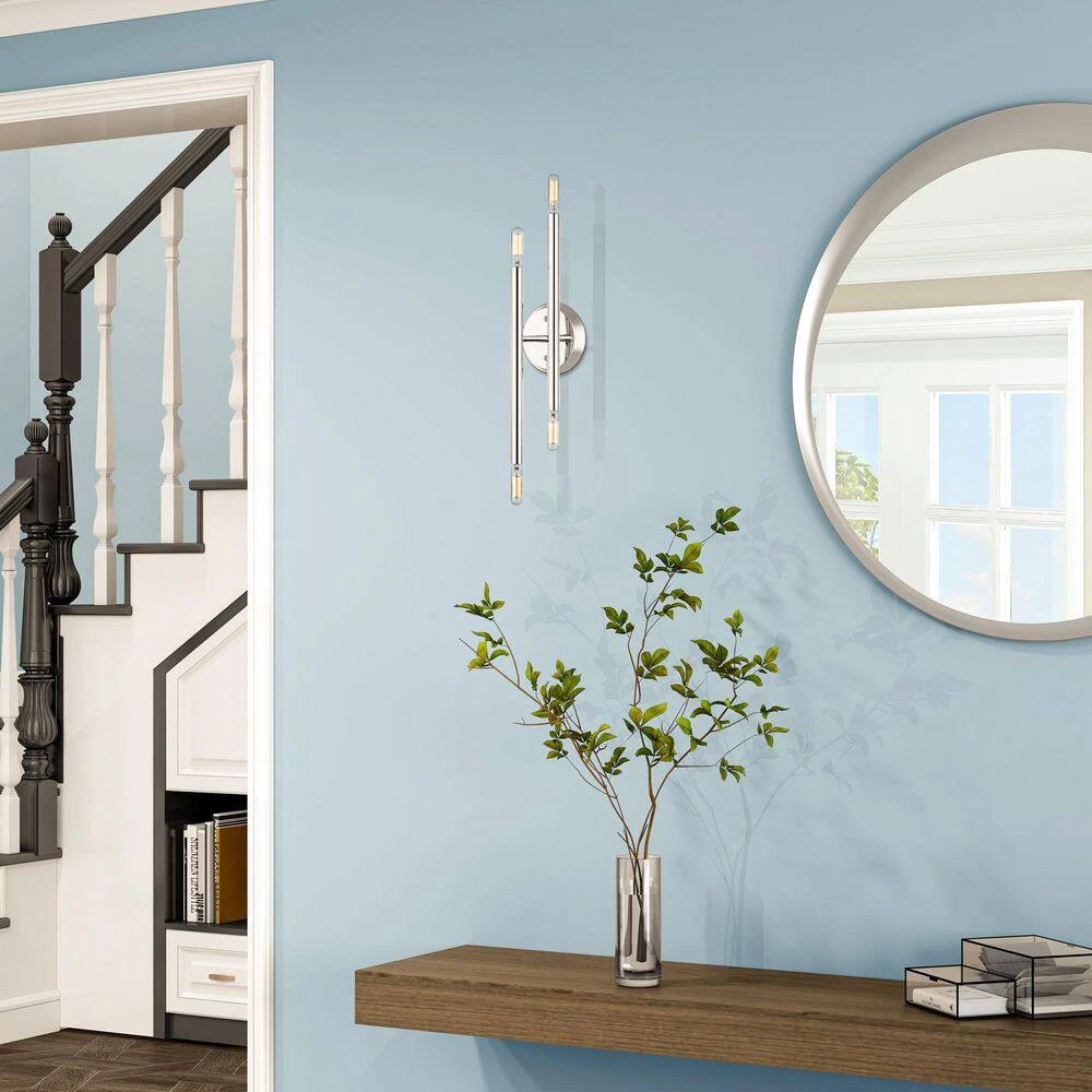 Soho 4 Light Polished Chrome Sconce by Livex Lighting 2 Soho 4 Light Polished Chrome Sconce by Livex Lighting - Image 2