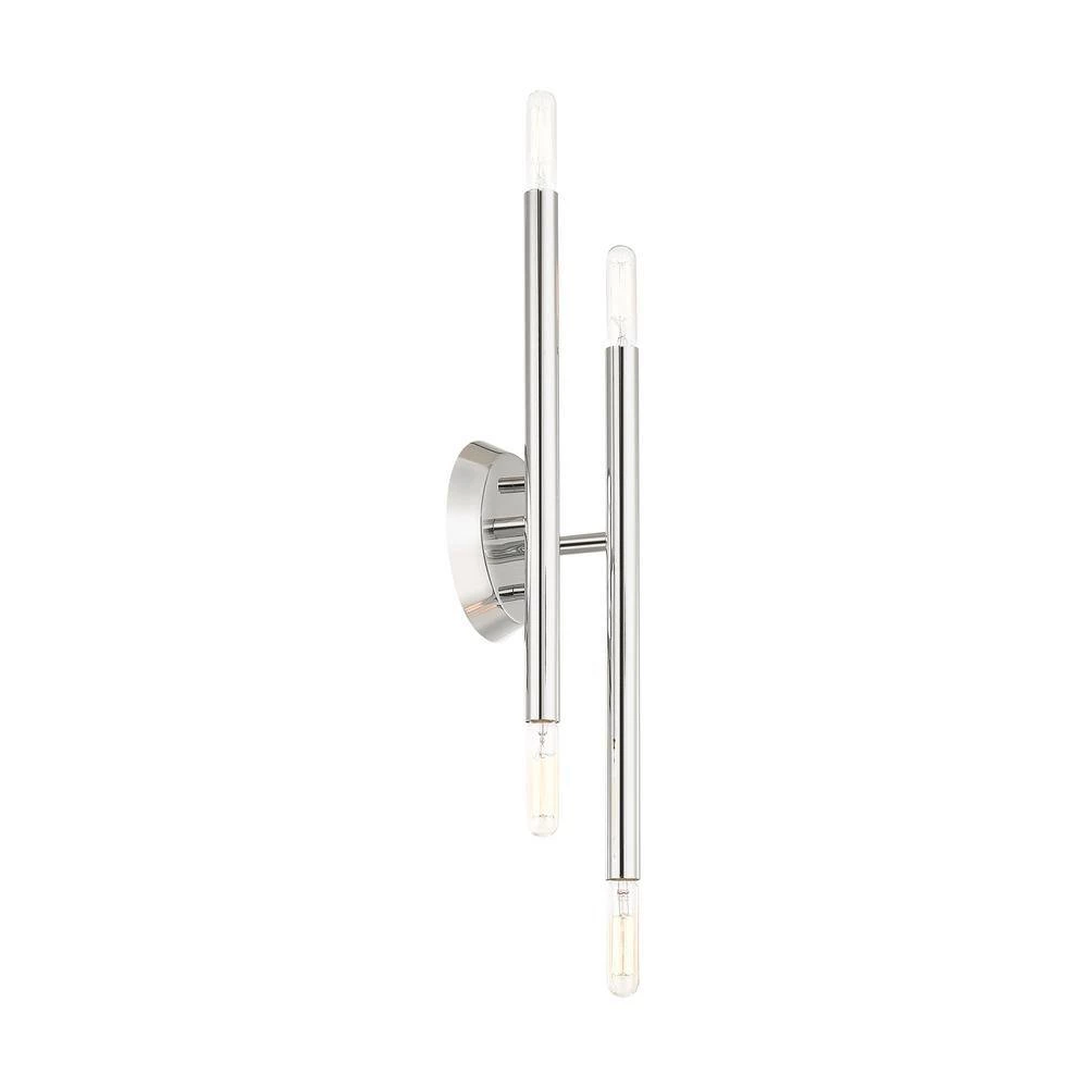 Soho 4 Light Polished Chrome Sconce by Livex Lighting 12 Soho 4 Light Polished Chrome Sconce by Livex Lighting - Image 12