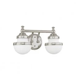Oldwick 2 Light Polished Chrome Bath Vanity by Livex Lighting -Livex Lighting shop polished chrome livex lighting vanity lighting 5712 05 44 1000