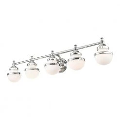 Oldwick 5 Light Polished Chrome Bath Vanity by Livex Lighting -Livex Lighting shop polished chrome livex lighting vanity lighting 5715 05 fa 1000