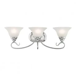 Coronado 3 Light Polished Chrome Bath Vanity by Livex Lighting