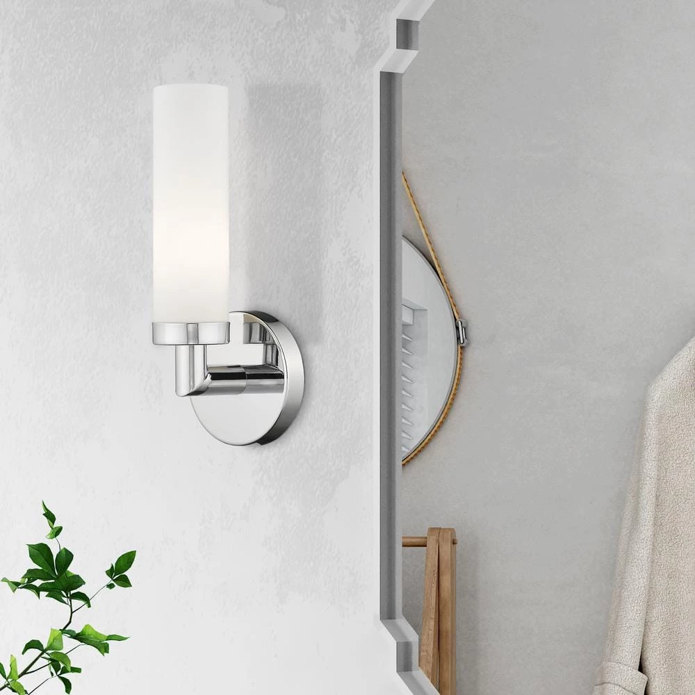 Aero 1 Light Polished Chrome ADA Wall Sconce by Livex Lighting 2 Aero 1 Light Polished Chrome ADA Wall Sconce by Livex Lighting - Image 2