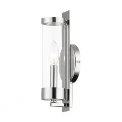 Castleton 1 Light Polished Chrome ADA Wall Sconce by Livex Lighting -Livex Lighting shop polished chrome livex lighting wall sconces 10141 05 44 1000