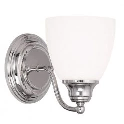 Somerville 1 Light Polished Chrome Wall Sconce by Livex Lighting