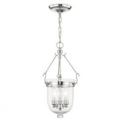 Jefferson 10 in. 3-Light Polished Nickel Pendant by Livex Lighting 17 Jefferson 10 in. 3-Light Polished Nickel Pendant by Livex Lighting -Livex Lighting shop polished nickel livex lighting chandeliers 5063 35 4f 1000