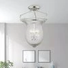 Andover 4 Light Polished Nickel Semi Flush Mount by Livex Lighting