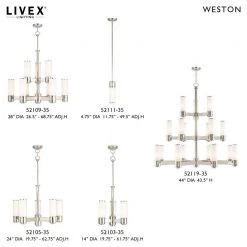 Weston 1 Light Polished Nickel Mini Pendant by Livex Lighting 11 Weston 1 Light Polished Nickel Mini Pendant by Livex Lighting -Livex Lighting shop polished nickel livex lighting pendant lights 52111 35 d4 1000