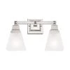 Mission 2 Light Polished Nickel Bath Vanity by Livex Lighting