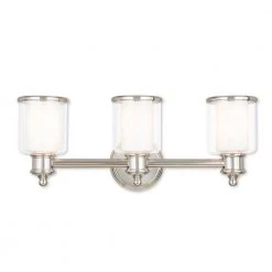 Middlebush 3 Light Polished Nickel Bath Vanity by Livex Lighting