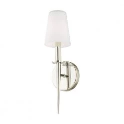 Witten 1 Light Polished Nickel ADA Wall Sconce by Livex Lighting -Livex Lighting shop polished nickel livex lighting wall sconces 41692 35 1f 1000