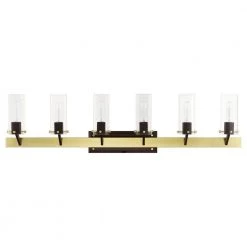 Beckett 6 Light Satin Brass Vanity Sconce by Livex Lighting -Livex Lighting shop satin brass and bronze livex lighting vanity lighting 17826 12 c3 1000