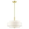 Meridian 4 Light Satin Brass Pendant by Livex Lighting