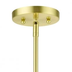 Meridian 4 Light Satin Brass Pendant by Livex Lighting -Livex Lighting shop satin brass livex lighting chandeliers 50874 12 76 1000