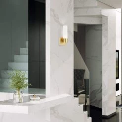 Aero 1 Light Satin Brass ADA Wall Sconce by Livex Lighting -Livex Lighting shop satin brass livex lighting vanity lighting 10101 12 1d 1000