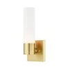 Aero 1 Light Satin Brass ADA Wall Sconce by Livex Lighting