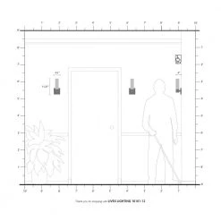 Aero 1 Light Satin Brass ADA Wall Sconce by Livex Lighting -Livex Lighting shop satin brass livex lighting vanity lighting 10101 12 66 1000