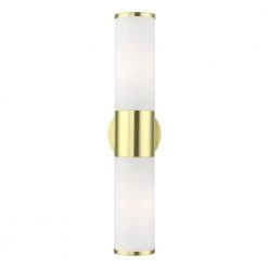 Lindale 18.5 in. 2-Light Satin Brass ADA Vanity Light with Satin Opal White Glass by Livex Lighting 14 Lindale 18.5 in. 2-Light Satin Brass ADA Vanity Light with Satin Opal White Glass by Livex Lighting -Livex Lighting shop satin brass livex lighting vanity lighting 16562 12 4f 1000