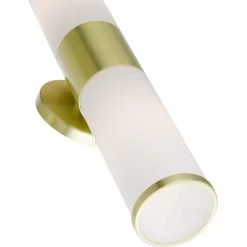 Lindale 18.5 in. 2-Light Satin Brass ADA Vanity Light with Satin Opal White Glass by Livex Lighting 12 Lindale 18.5 in. 2-Light Satin Brass ADA Vanity Light with Satin Opal White Glass by Livex Lighting -Livex Lighting shop satin brass livex lighting vanity lighting 16562 12 66 1000
