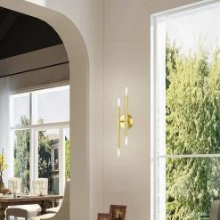 Soho 4 Light Satin Brass Sconce by Livex Lighting -Livex Lighting shop satin brass livex lighting vanity lighting 46771 12 1d 1000