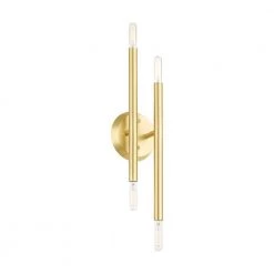Soho 4 Light Satin Brass Sconce by Livex Lighting -Livex Lighting shop satin brass livex lighting vanity lighting 46771 12 1f 1000