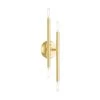 Soho 4 Light Satin Brass Sconce by Livex Lighting