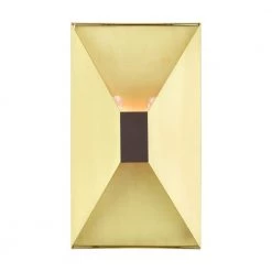 Lexford 2 Light Satin Brass ADA Sconce by Livex Lighting