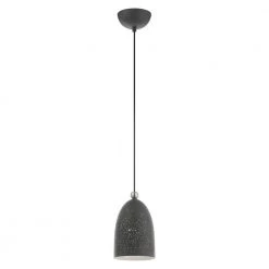 Arlington 1 Light Scandinavian Gray with Brushed Nickel Accents Pendant by Livex Lighting 16 Arlington 1 Light Scandinavian Gray with Brushed Nickel Accents Pendant by Livex Lighting -Livex Lighting shop scandinavian gray livex lighting chandeliers 49107 76 1f 1000