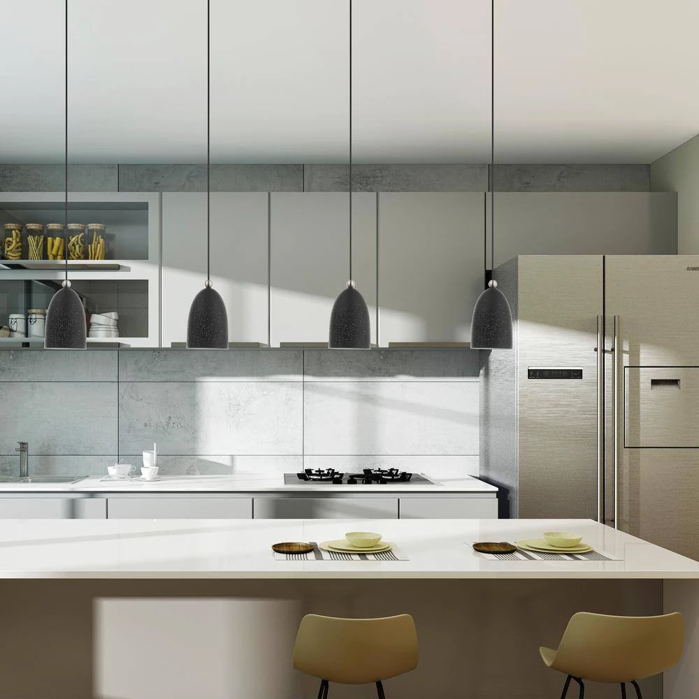 Arlington 1 Light Scandinavian Gray with Brushed Nickel Accents Pendant by Livex Lighting 3 Arlington 1 Light Scandinavian Gray with Brushed Nickel Accents Pendant by Livex Lighting - Image 3