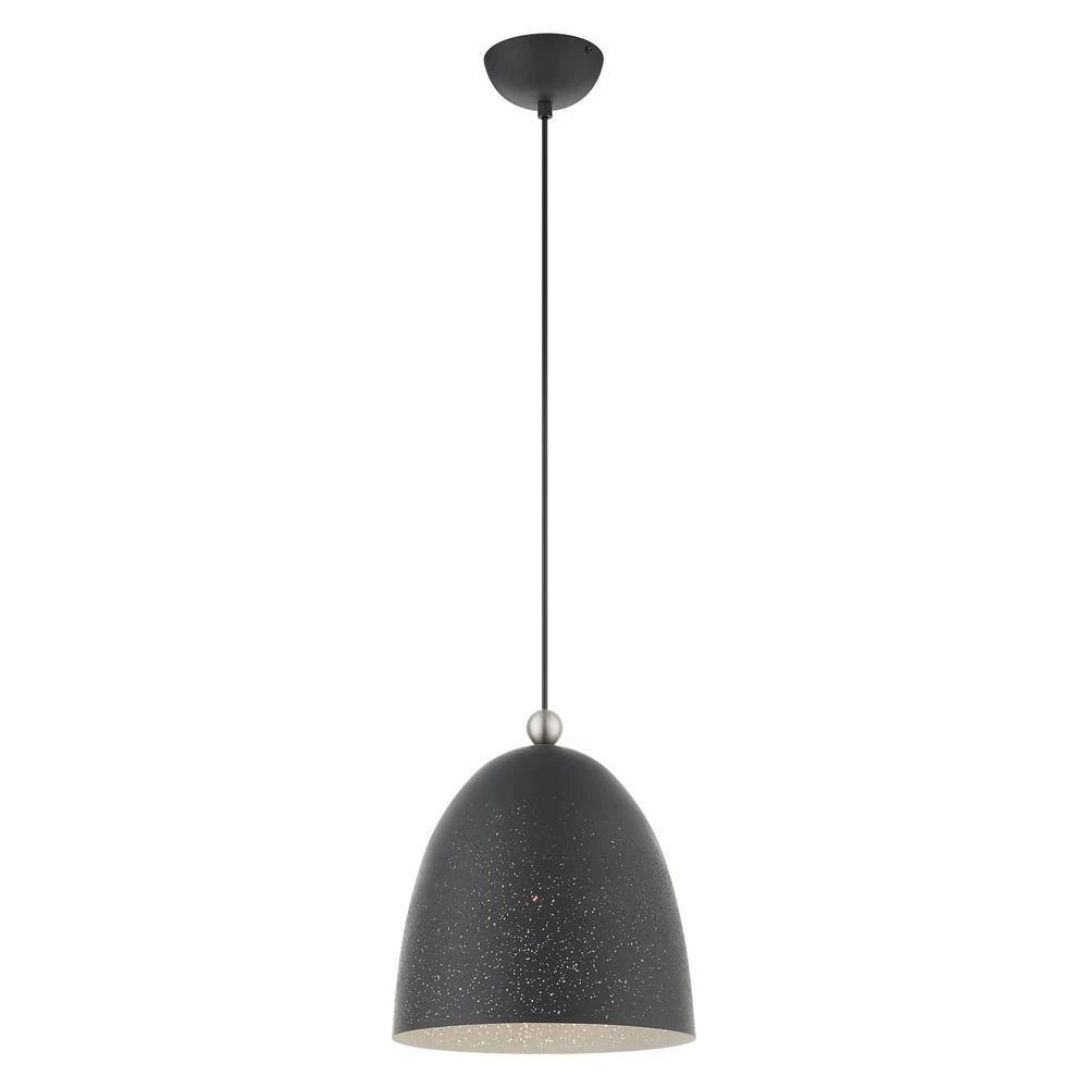 Arlington 1 Light Scandinavian Gray with Brushed Nickel Accents Pendant by Livex Lighting 7 Arlington 1 Light Scandinavian Gray with Brushed Nickel Accents Pendant by Livex Lighting - Image 7