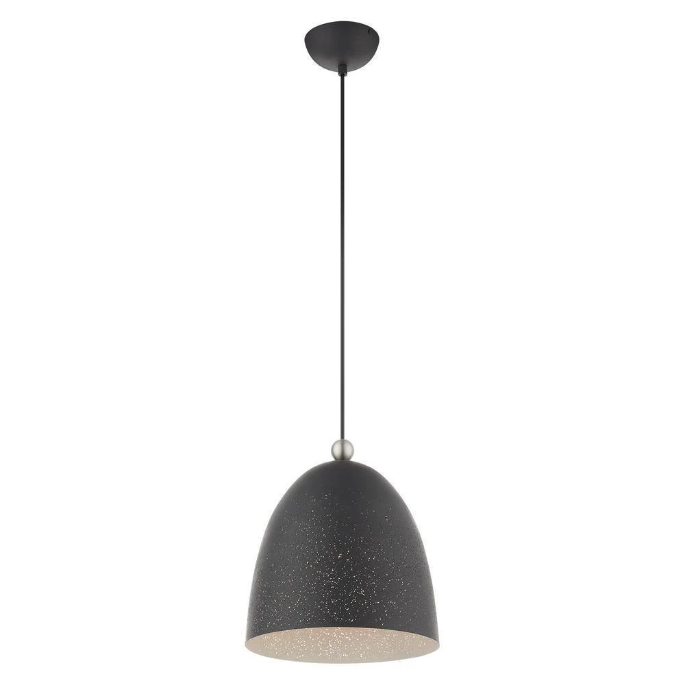 Arlington 1 Light Scandinavian Gray with Brushed Nickel Accents Pendant by Livex Lighting 9 Arlington 1 Light Scandinavian Gray with Brushed Nickel Accents Pendant by Livex Lighting - Image 9