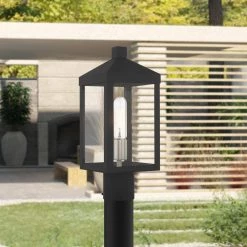 Nyack Small 1-Light Scandinavian Gray Outdoor Post Top Lantern by Livex Lighting -Livex Lighting shop scandinavian gray livex lighting post light sets 20590 76 1d 1000