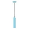 Ardmore 1 Light Shiny Baby Blue Pendant by Livex Lighting