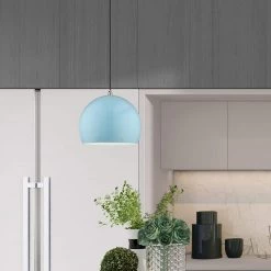Metal Shade Mini Pendants 1 Light Shiny Baby Blue Mini Pendant by Livex Lighting 14 Metal Shade Mini Pendants 1 Light Shiny Baby Blue Mini Pendant by Livex Lighting -Livex Lighting shop shiny baby blue livex lighting pendant lights 41181 74 1d 1000