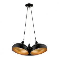 Amador 3-Light Shiny Black Teardrop Cluster Pendant by Livex Lighting -Livex Lighting shop shiny black livex lighting chandeliers 41053 68 4f 1000