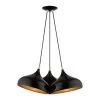 Amador 3-Light Shiny Black Teardrop Cluster Pendant by Livex Lighting