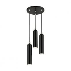 Ardmore 3 Light Shiny Black Pendant by Livex Lighting -Livex Lighting shop shiny black livex lighting chandeliers 46753 68 1f 1000