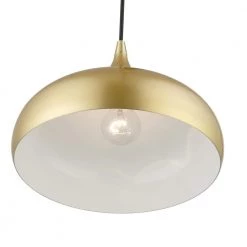 Amador 1-Light Soft Gold Teardrop Pendant by Livex Lighting -Livex Lighting shop soft gold livex lighting chandeliers 41172 33 44 1000