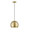Piedmont 1-Light Soft Gold Globe Pendant by Livex Lighting