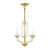 Katarina 3-Light Soft Gold Floral Chandelier by Livex Lighting