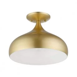Amador 11.75 in. 1-Light Soft Gold Semi-Flush Mount by Livex Lighting 10 Amador 11.75 in. 1-Light Soft Gold Semi-Flush Mount by Livex Lighting -Livex Lighting shop soft gold livex lighting flush mount lights 41050 33 c3 1000