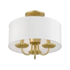 Brookdale 13 in. 3-Light Soft Gold Semi-Flush Mount by Livex Lighting 11 Brookdale 13 in. 3-Light Soft Gold Semi-Flush Mount by Livex Lighting -Livex Lighting shop soft gold livex lighting flush mount lights 42987 33 4f 1000