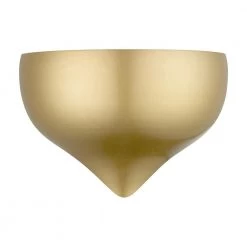 Amador 9.75 in. 1-Light Soft Gold Half Moon Wall Sconce by Livex Lighting