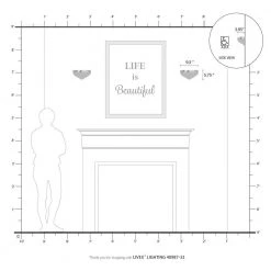 Amador 9.75 in. 1-Light Soft Gold Half Moon Wall Sconce by Livex Lighting -Livex Lighting shop soft gold livex lighting vanity lighting 40987 33 76 1000